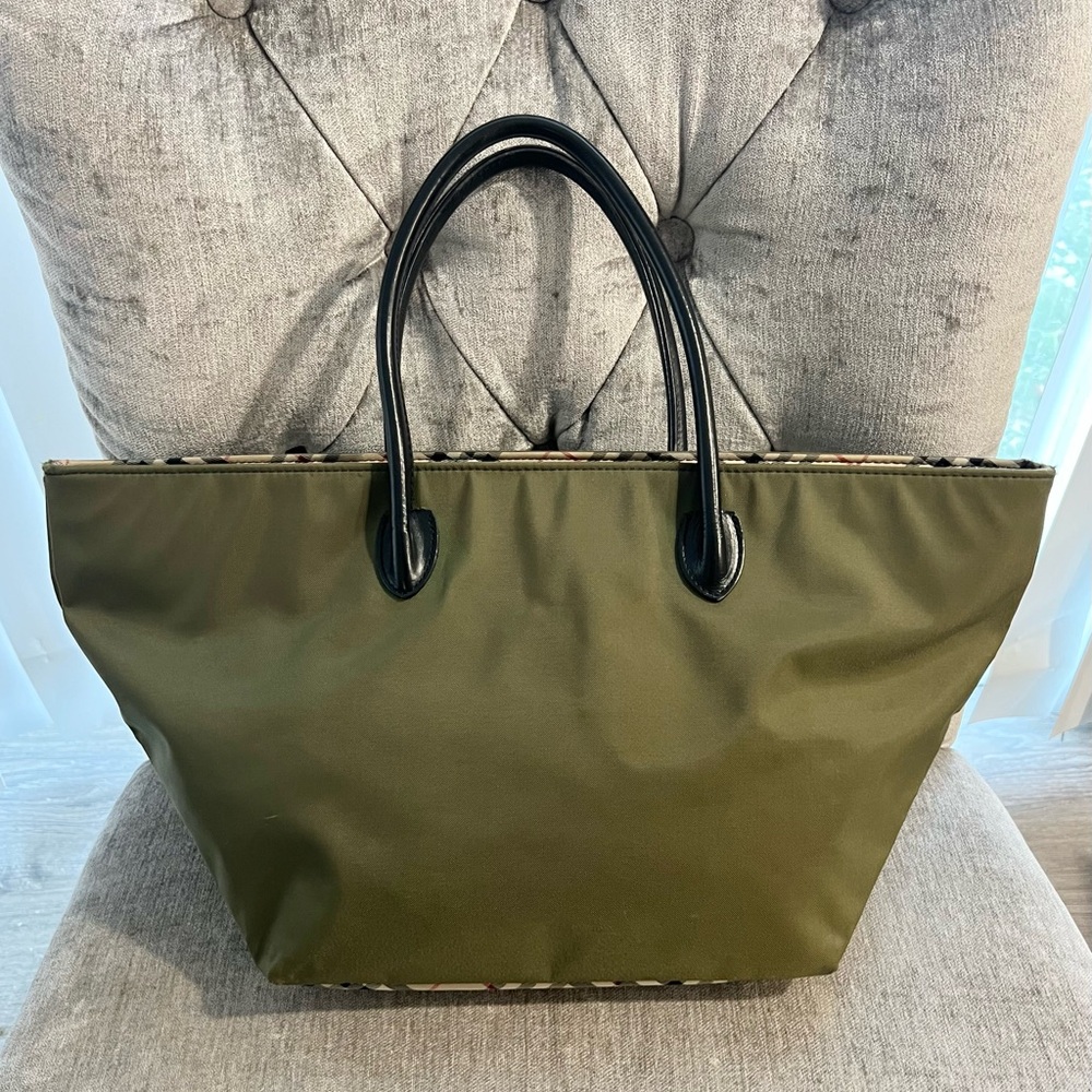 Authentic Burberrys Blue Label Large Nylon Tote - GUC
